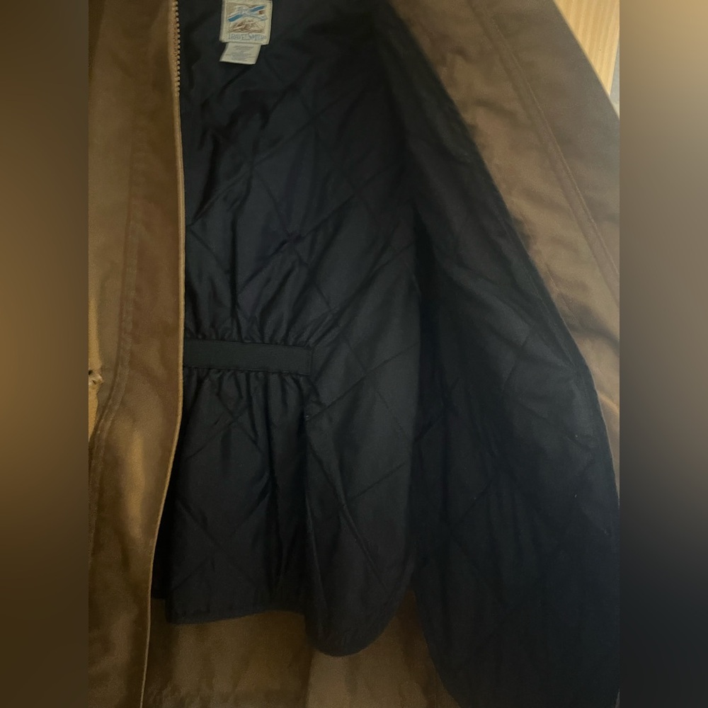 Travelsmith Womens Brown full Zippered Jacket with Hood Size Small Petite - Picture 7 of 11